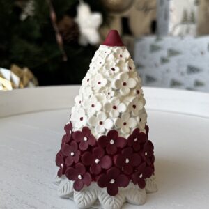 Crimson Bloom Christmas Tree